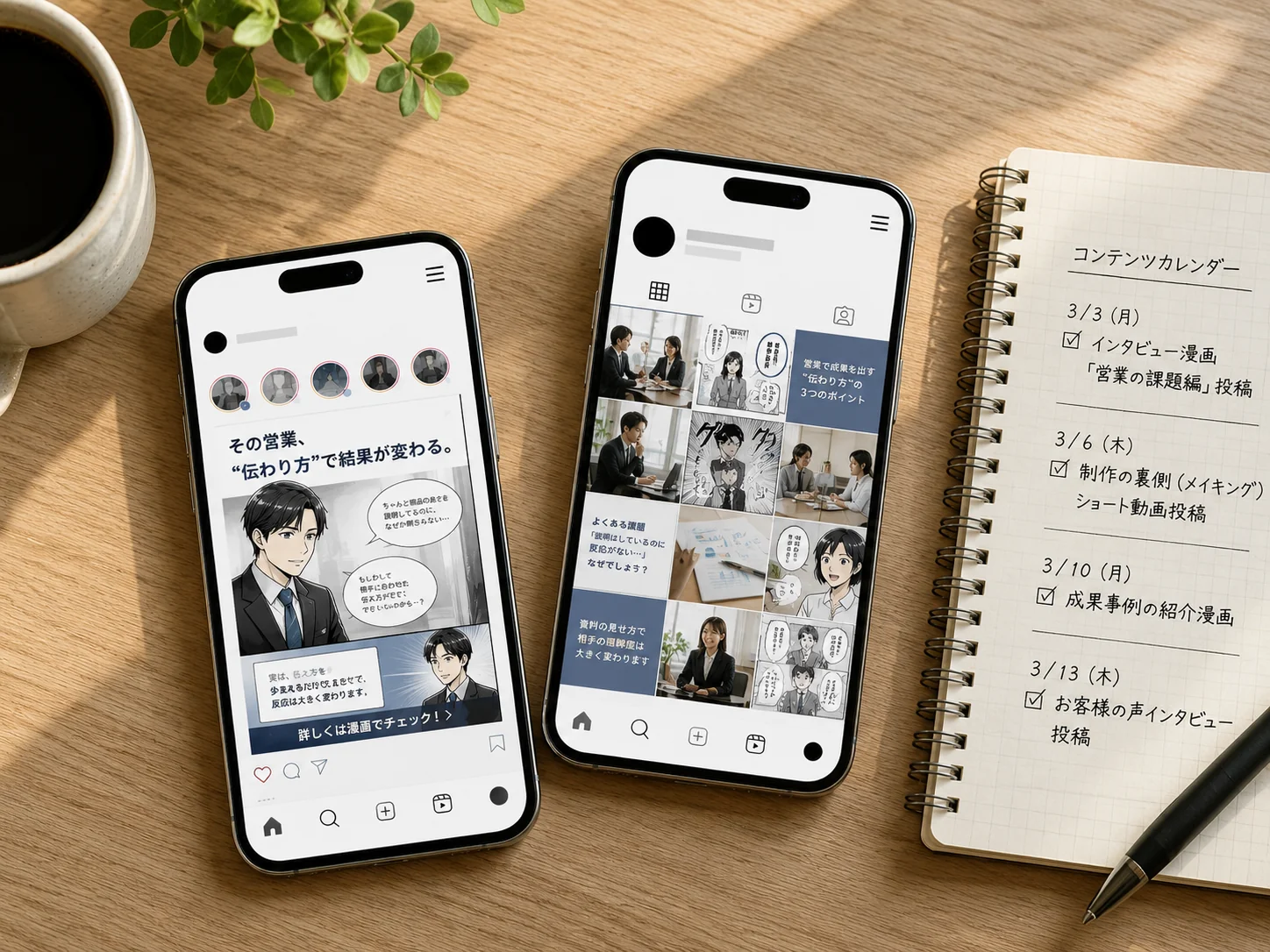 制作したコンテンツをSNSで継続発信する運用設計
